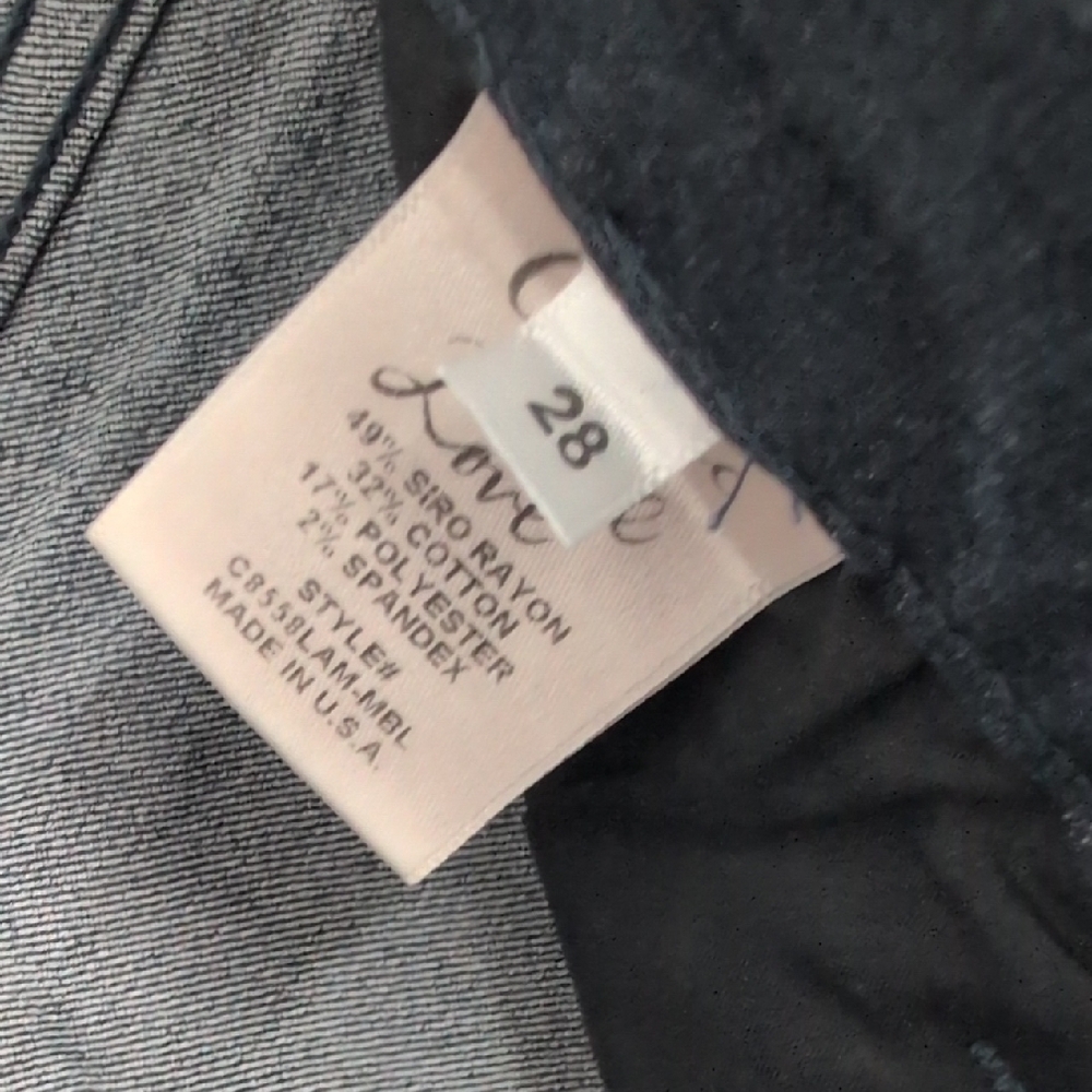 Classic Dark Blue Women's Stretch Jeans - Picture 3 of 6